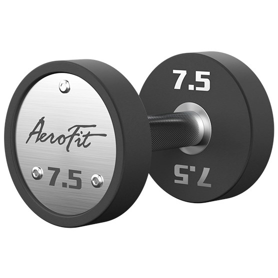 Набор полиуретановых гантелей AeroFit, 2,5-25 кг, 10 пар, шаг 2,5 кг