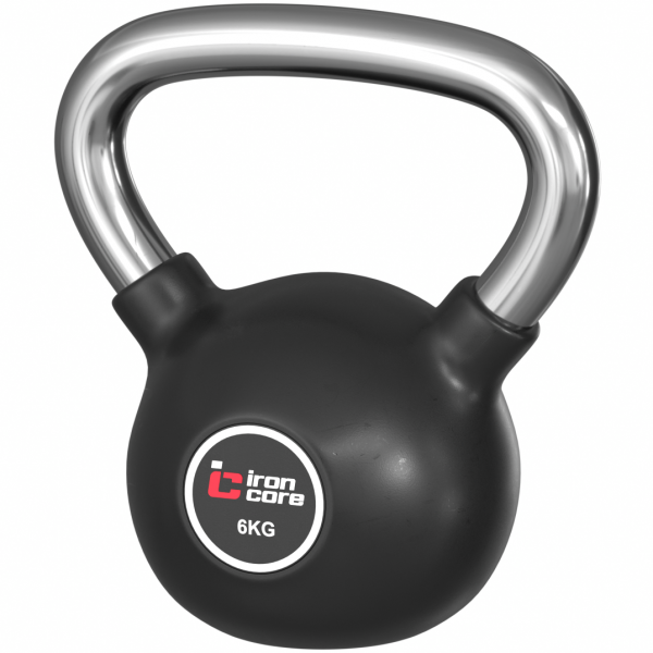 Стальная обрезиненная гиря IRON CORE 6 кг IC1009-6kg