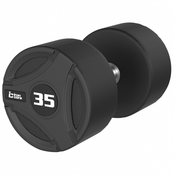 Гантельный ряд обрезиненный IRON CORE Nova 10 пар 12.5 - 35кг IC1012C 12.5-35