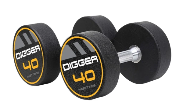 Комплект полиуретановых гантелей 20 пар от 2,5 до 50 кг Hasttings Digger HD51D4C-2,5-50