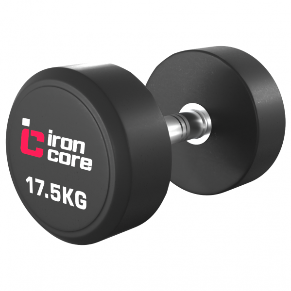 Гантельный ряд обрезиненный IRON CORE Standard 10 пар 12.5 - 35 кг IC1012 12,5-35