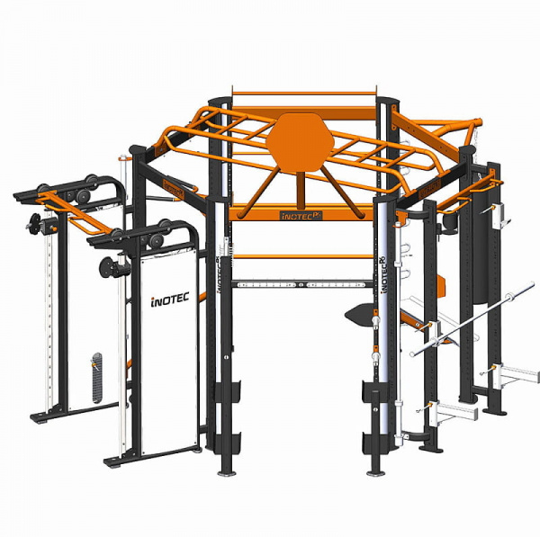 Профессиональный комплекс для групповых, функциональных, кросфит и workout тренировок Inotec P6 TOP PLUS