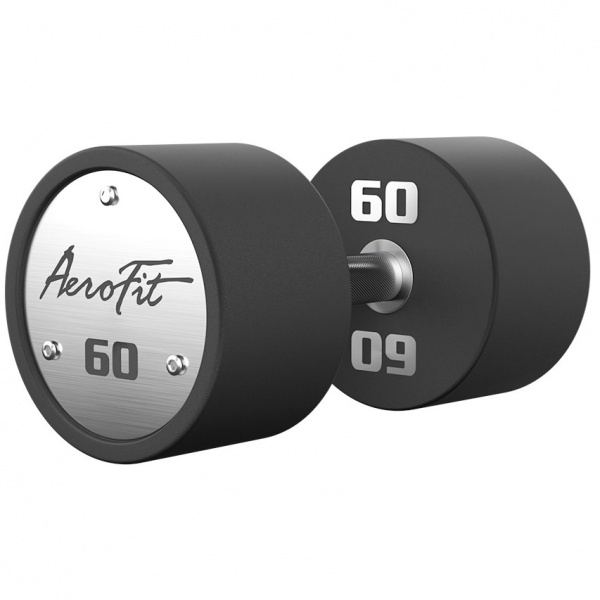 Набор полиуретановых гантелей AeroFit, 52,5-60 кг, 4 пары, шаг 2,5 кг